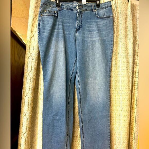 Terra Sky ladies 16w blue denim jeans - Picture 1 of 5
